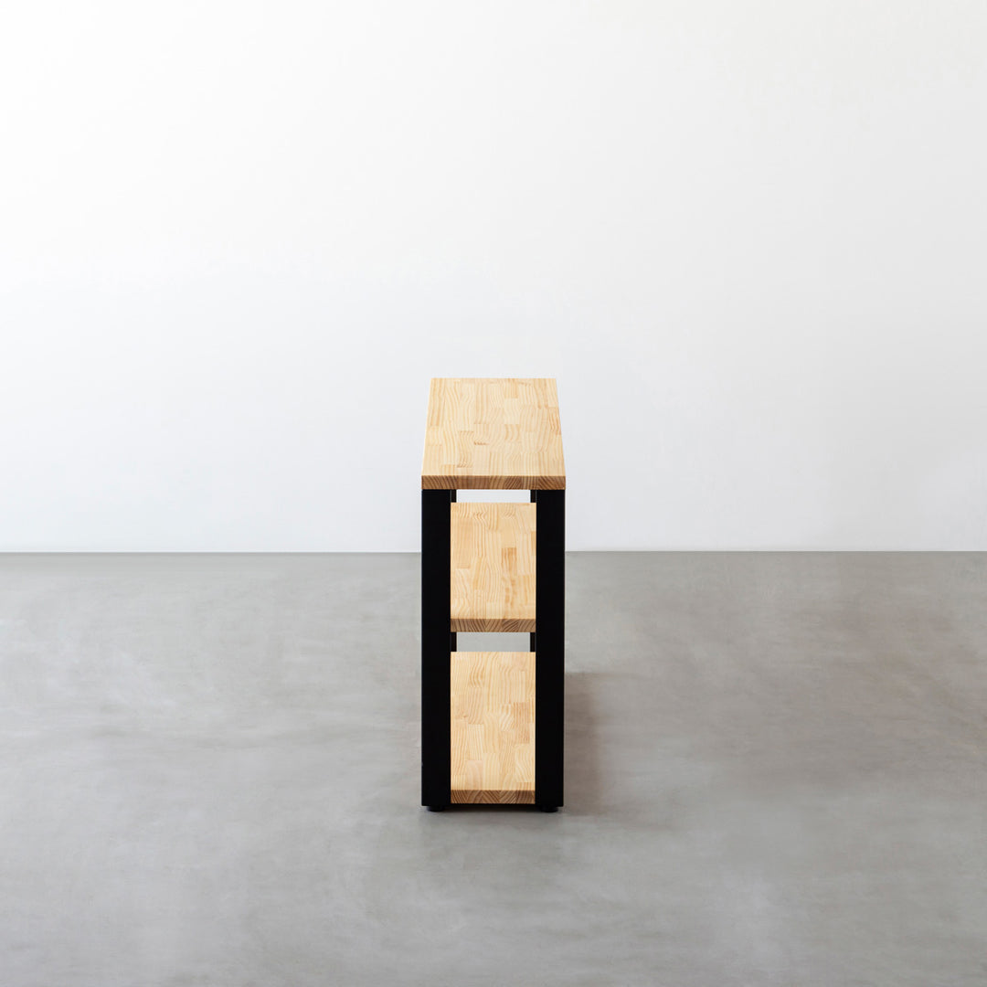 THE STORAGE SHELF 3段 / パイン × Black Steel – KANADEMONO
