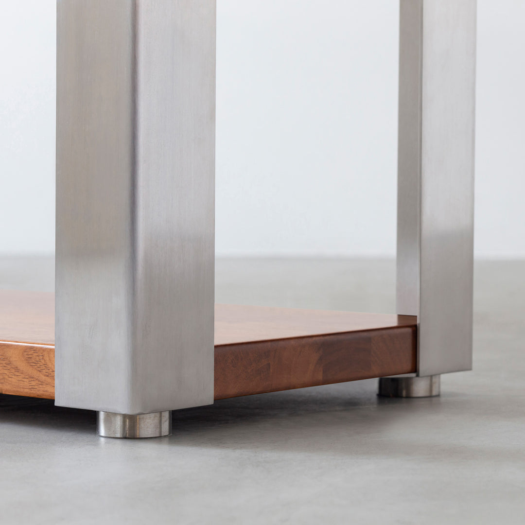 KANADEMONO かなでもの STORAGE SHELF 3段 ラバーウッド THE STORAGE SHELF 3段 / ラバーウッド ナチュラル × Black Steel ネコ