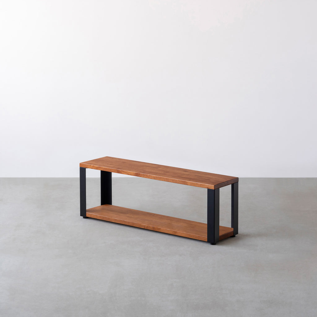 KANADEMONO THE STORAGE SHELF 3段 THE STORAGE SHELF 3段 / ラバーウッド ナチュラル × Black Steel