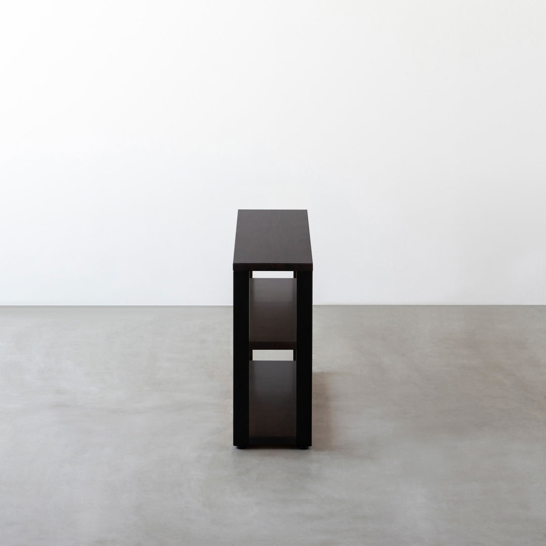 THE STORAGE SHELF 3段 / ラバーウッド ブラックブラウン × Black