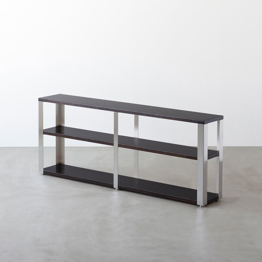 THE STORAGE SHELF 3段 / ラバーウッド ブラックブラウン