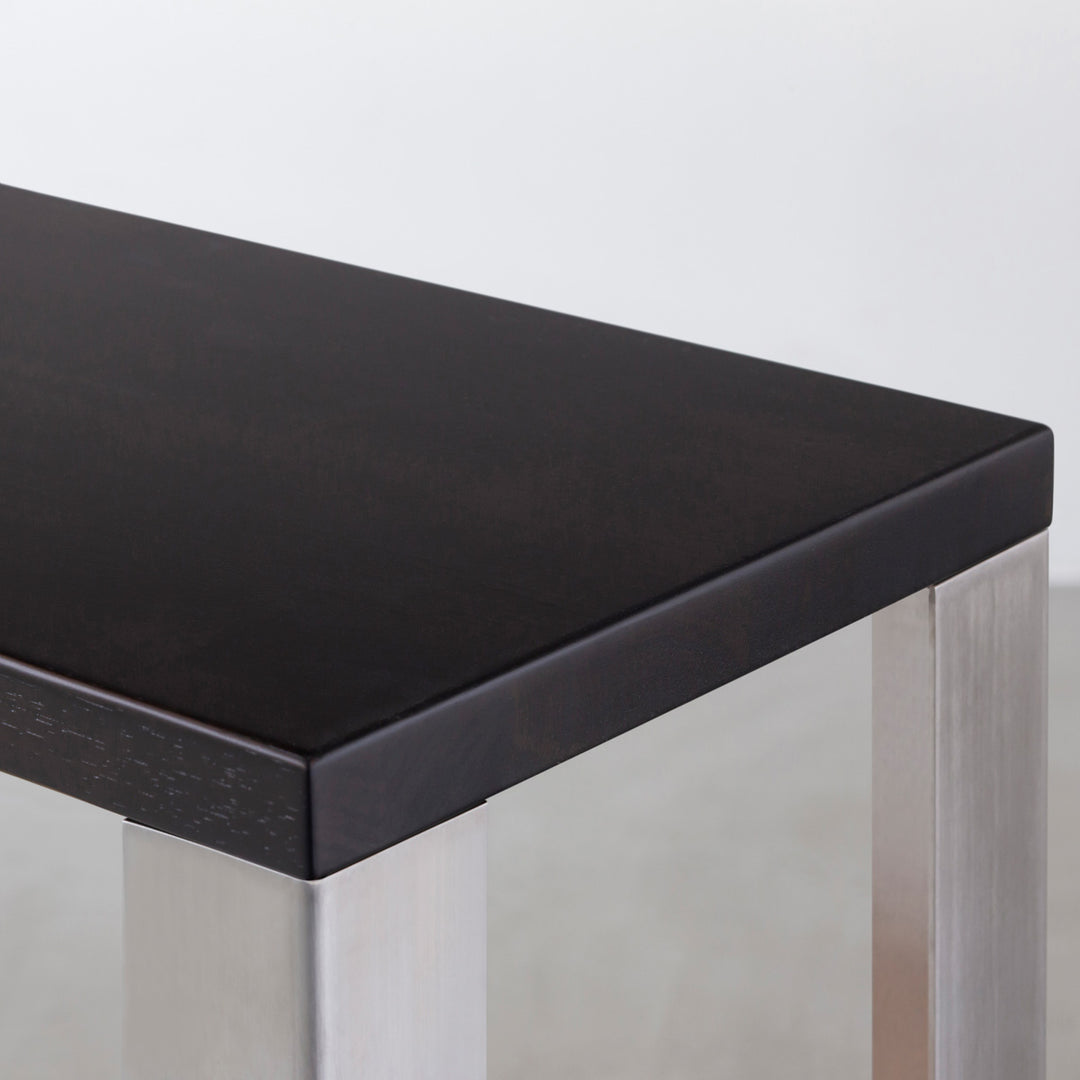 THE STORAGE SHELF 3段 / ラバーウッド ブラックブラウン × Stainless