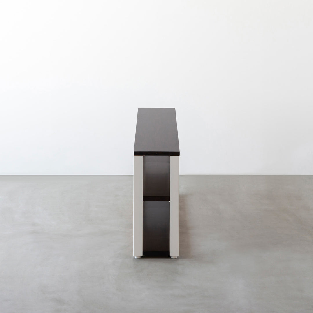 THE STORAGE SHELF 3段 / ラバーウッド ブラックブラウン × White