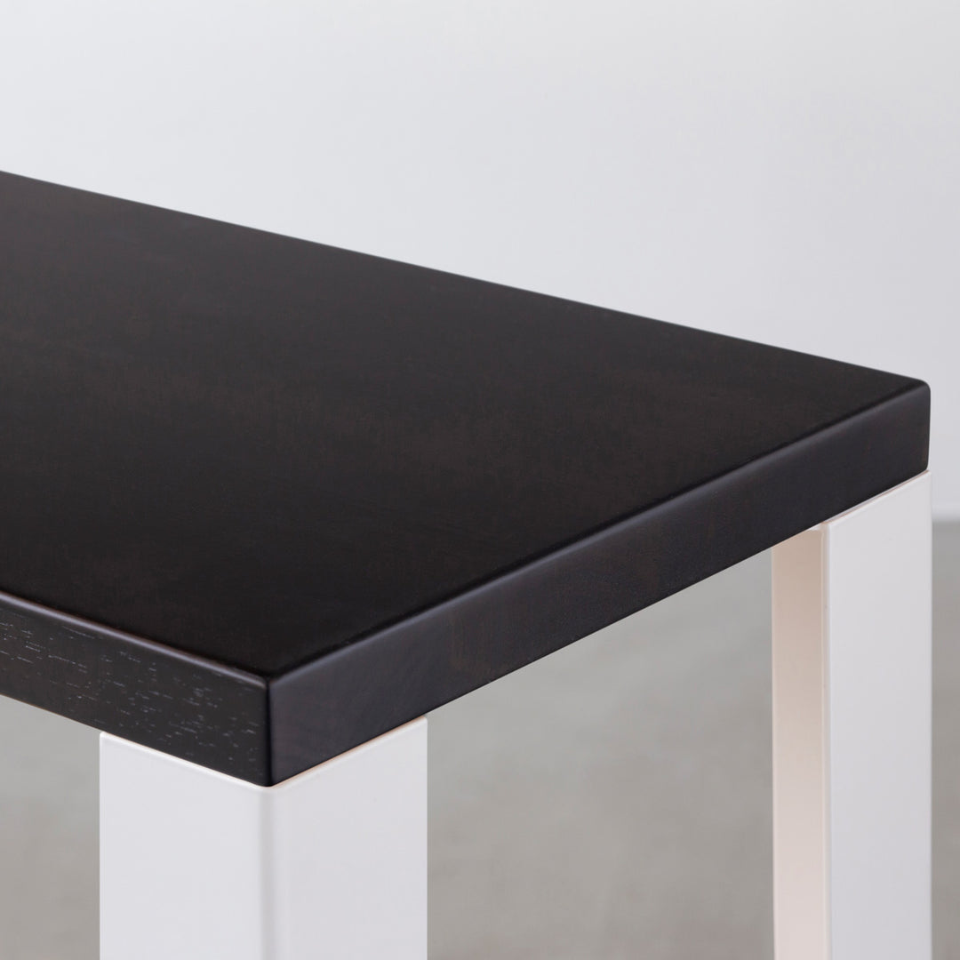 THE STORAGE SHELF 3段 / ラバーウッド ブラックブラウン × White