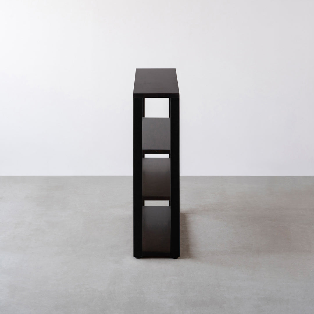 THE STORAGE SHELF 4段 / ラバーウッド ブラックブラウン × Black