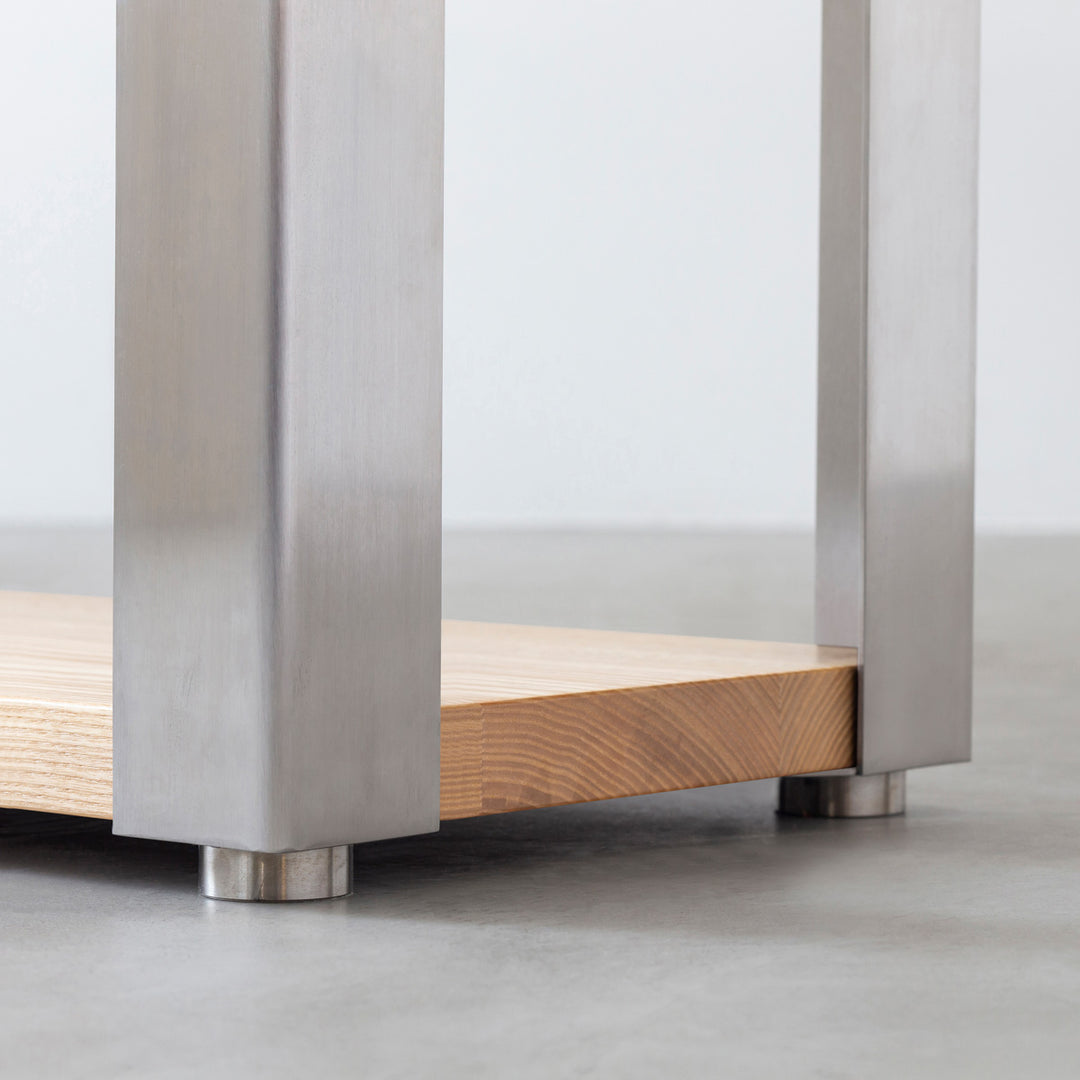 THE STORAGE SHELF 3段 / 無垢 ホワイトアッシュ × Stainless – KANADEMONO