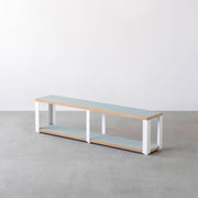 Kanademonoのリノリウム2段ストレージシェルフ