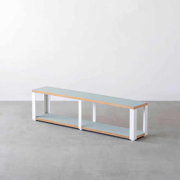 Kanademonoのリノリウム2段ストレージシェルフ