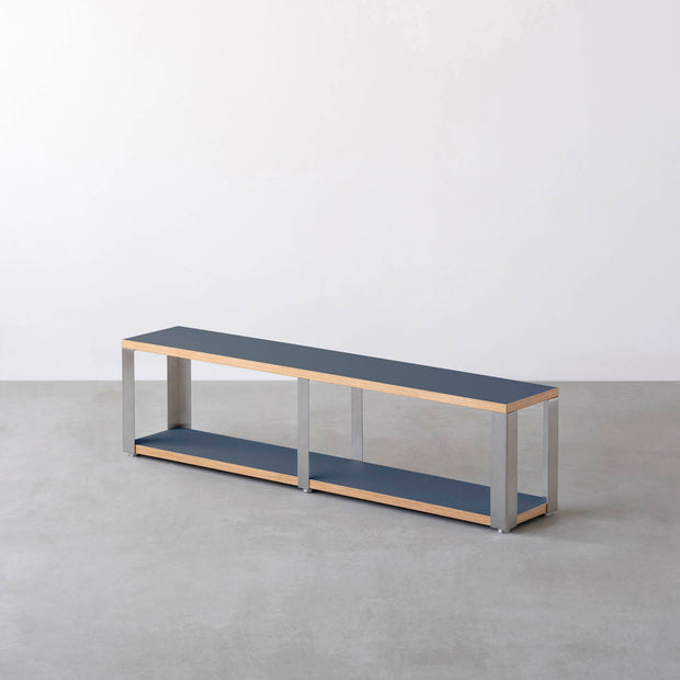 Kanademonoのリノリウム2段ストレージシェルフ