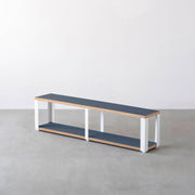 Kanademonoのリノリウム2段ストレージシェルフ