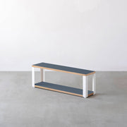 Kanademonoのリノリウム2段ストレージシェルフ