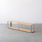 Kanademonoのリノリウム2段ストレージシェルフ