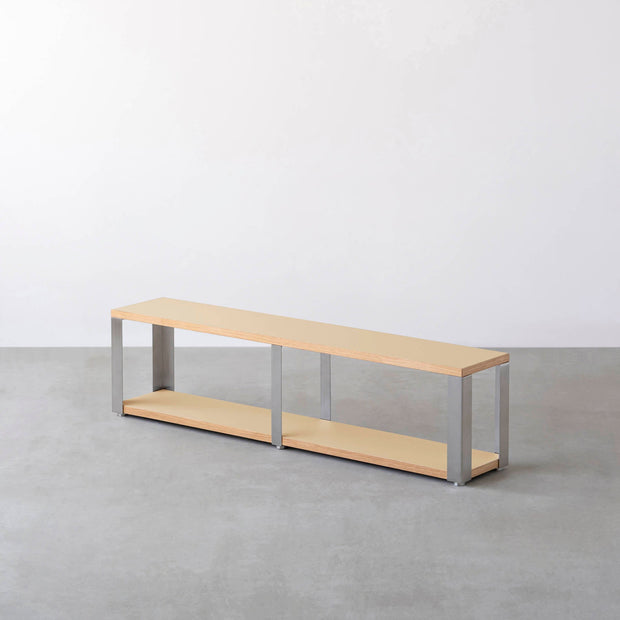 Kanademonoのリノリウム2段ストレージシェルフ