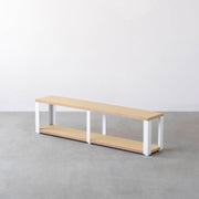 Kanademonoのリノリウム2段ストレージシェルフ