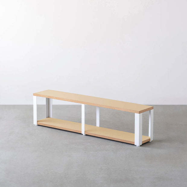 Kanademonoのリノリウム2段ストレージシェルフ