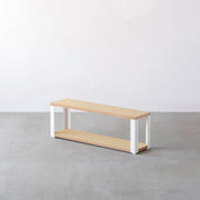 Kanademonoのリノリウム2段ストレージシェルフ