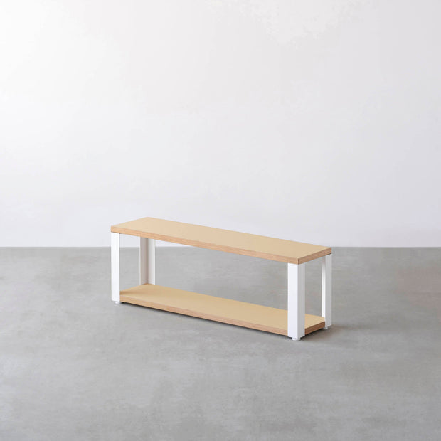 Kanademonoのリノリウム2段ストレージシェルフ