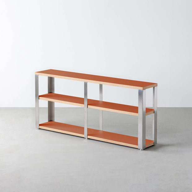 THE STORAGE SHELF 3段 / リノリウム 全32色 × Stainless