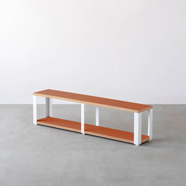 Kanademonoのリノリウム2段ストレージシェルフ