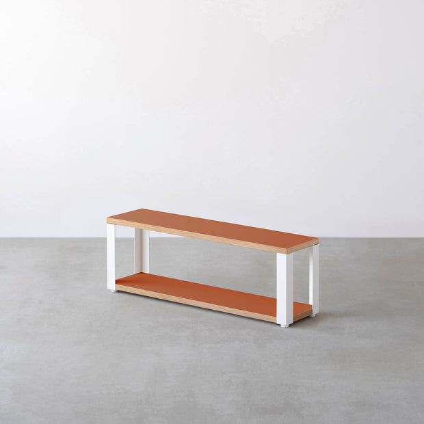 Kanademonoのリノリウム2段ストレージシェルフ