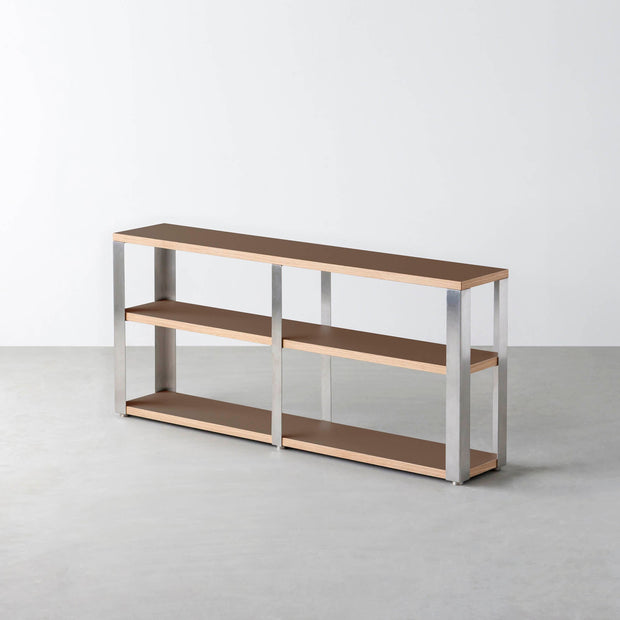 THE STORAGE SHELF 3段 / リノリウム 全32色 × Stainless