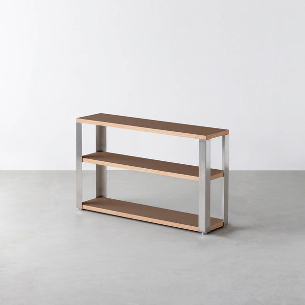 THE STORAGE SHELF 3段 / リノリウム 全32色 × Stainless