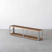 Kanademonoのリノリウム2段ストレージシェルフ