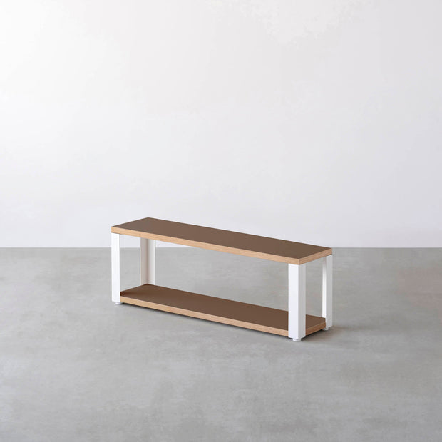 Kanademonoのリノリウム2段ストレージシェルフ