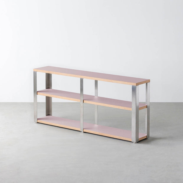 THE STORAGE SHELF 3段 / リノリウム 全32色 × Stainless