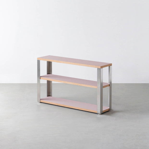 THE STORAGE SHELF 3段 / リノリウム 全32色 × Stainless