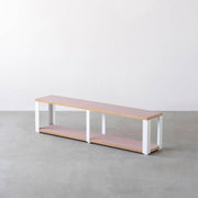 Kanademonoのリノリウム2段ストレージシェルフ