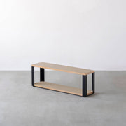 Kanademonoのリノリウム2段ストレージシェルフ