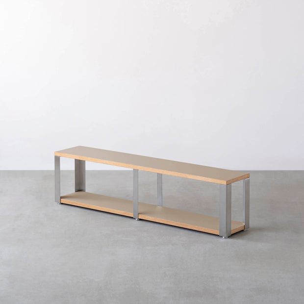 Kanademonoのリノリウム2段ストレージシェルフ