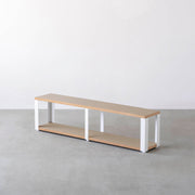 Kanademonoのリノリウム2段ストレージシェルフ