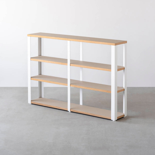 Kanademonoのリノリウム4段ストレージシェルフ