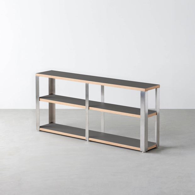 THE STORAGE SHELF 3段 / リノリウム 全32色 × Stainless