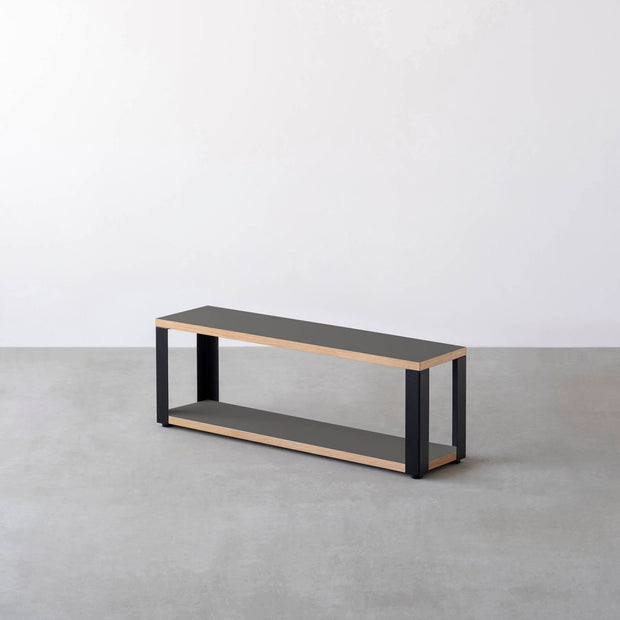 Kanademonoのリノリウムの2段ストレージシェルフ