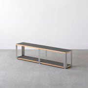 Kanademonoのリノリウム2段ストレージシェルフ