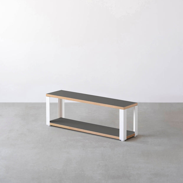 Kanademonoのリノリウム2段ストレージシェルフ