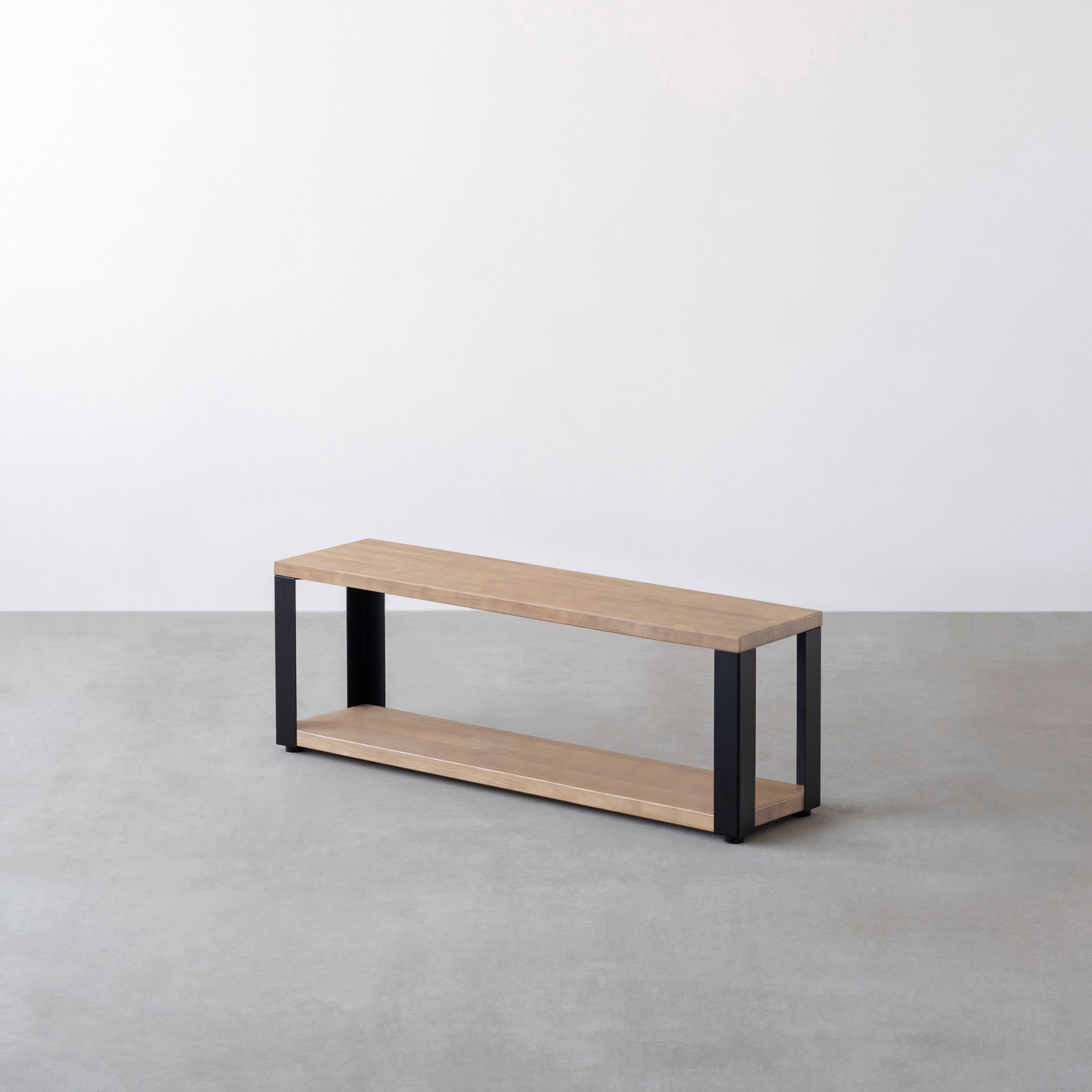 THE SHELF / アッシュグレー × Black Steel KanademonoWhiteAshBlackIronShe