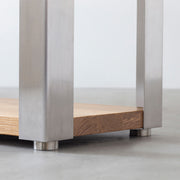 THE STORAGE SHELF 2段 / 無垢 ホワイトオーク × Stainless