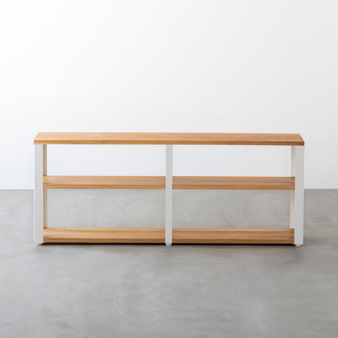 Kanademono THE STORAGE SHELF ホワイトオーク THE STORAGE SHELF 3段 / ホワイトオーク × White Steel