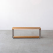 THE STORAGE SHELF 2段 / 無垢 ホワイトオーク × Stainless