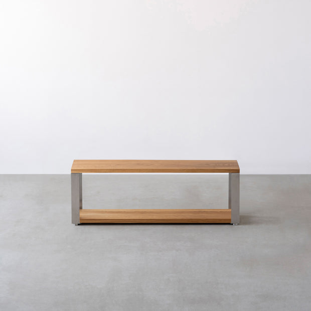 THE STORAGE SHELF 2段 / 無垢 ホワイトオーク × Stainless