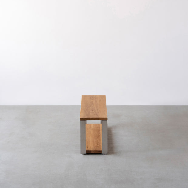 THE STORAGE SHELF 2段 / 無垢 ホワイトオーク × Stainless