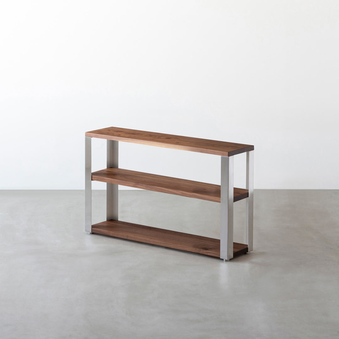 THE STORAGE SHELF 3段 / 無垢 ウォルナット × Stainless THE STORAGE SHELF 3段 / 無垢 ウォルナット × Stainless