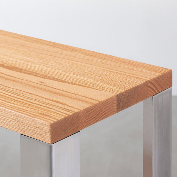 THE STORAGE SHELF 2段 / 無垢 レッドオーク × Stainless
