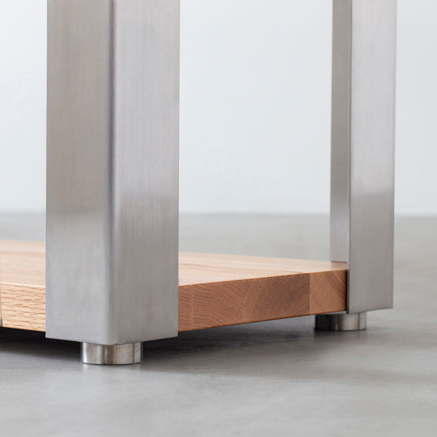 THE STORAGE SHELF 2段 / 無垢 レッドオーク × Stainless