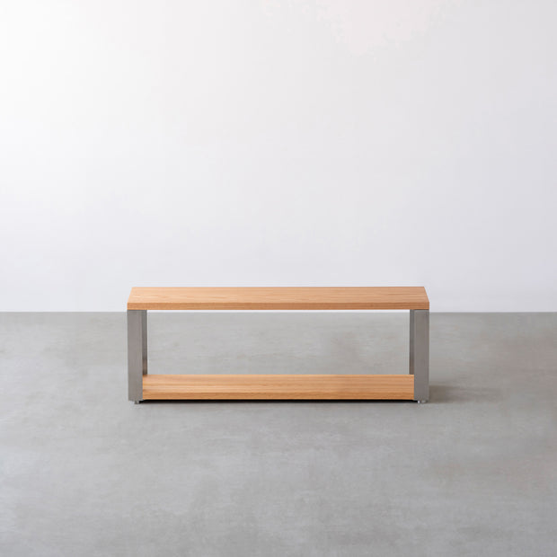 THE STORAGE SHELF 2段 / 無垢 レッドオーク × Stainless