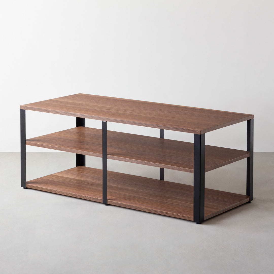 THE STORAGE SHELF 3段 / ウォルナット × Black Steel – KANADEMONO